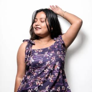 Violet Petals Top